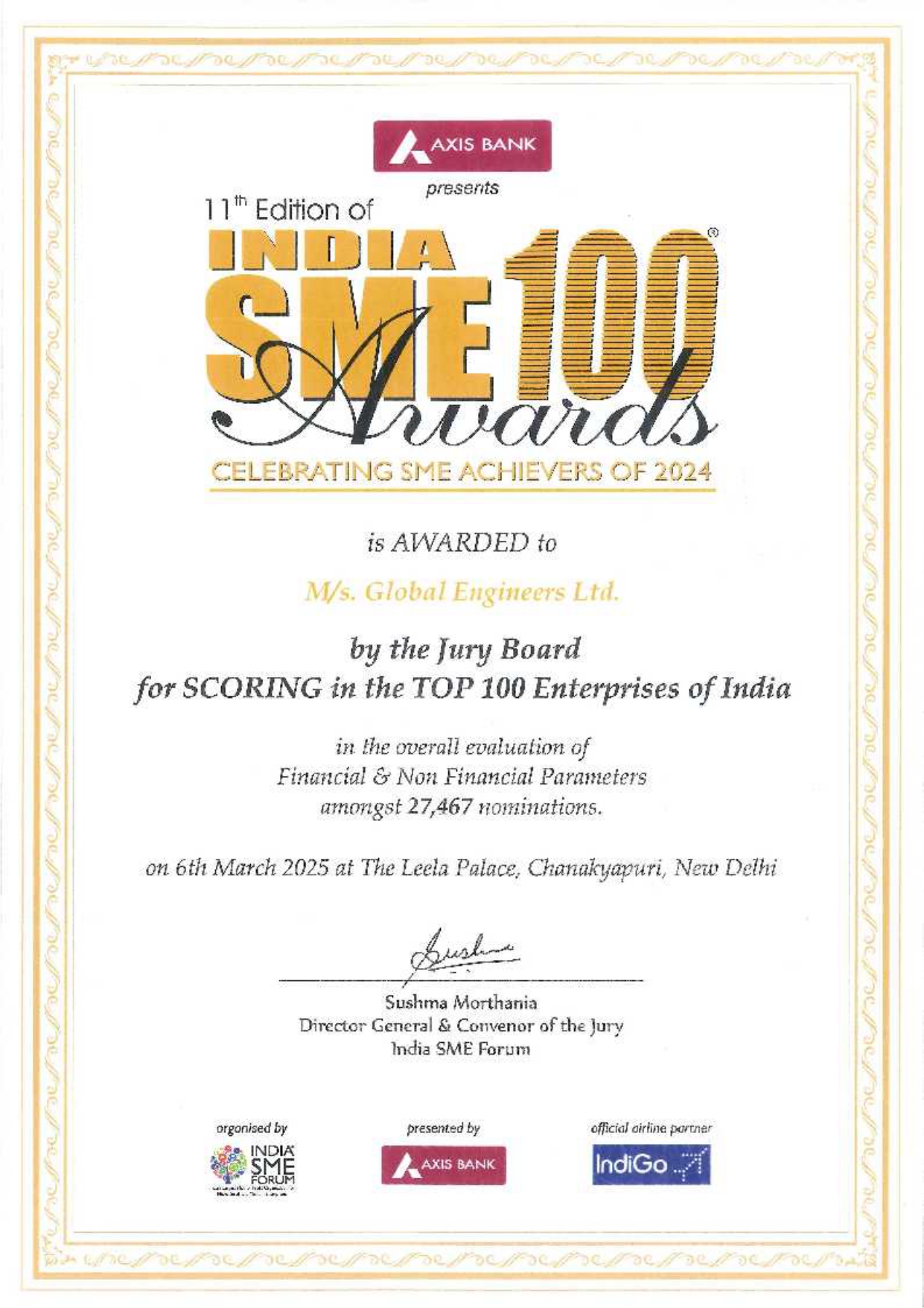 India SME 100 Awards 2025